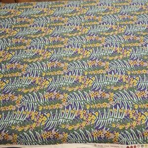 Rare Tropical Style Studio D`Arts Decoratifs tm. Sew/Quilt Cotton Fabric 4yds